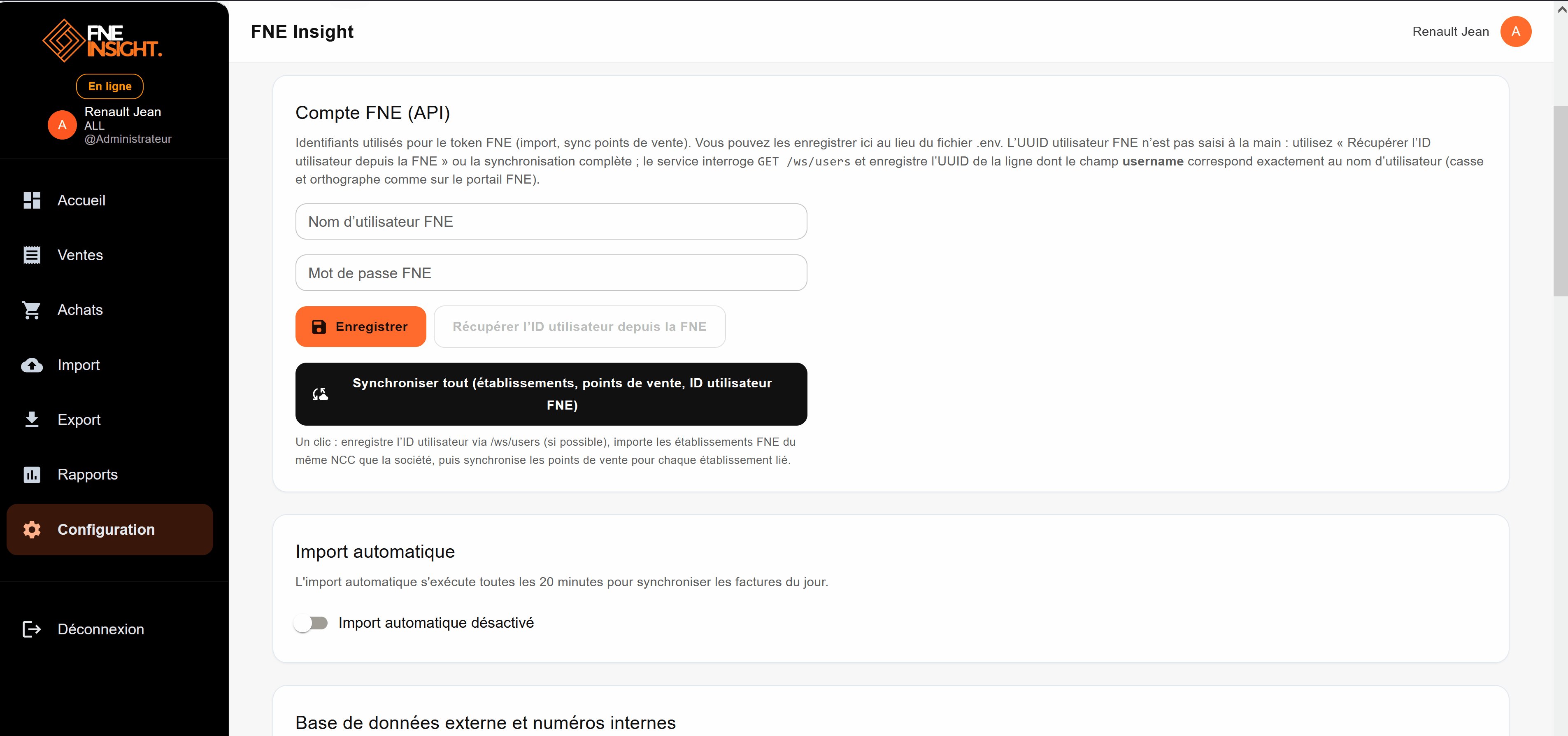 Démo configuration animée