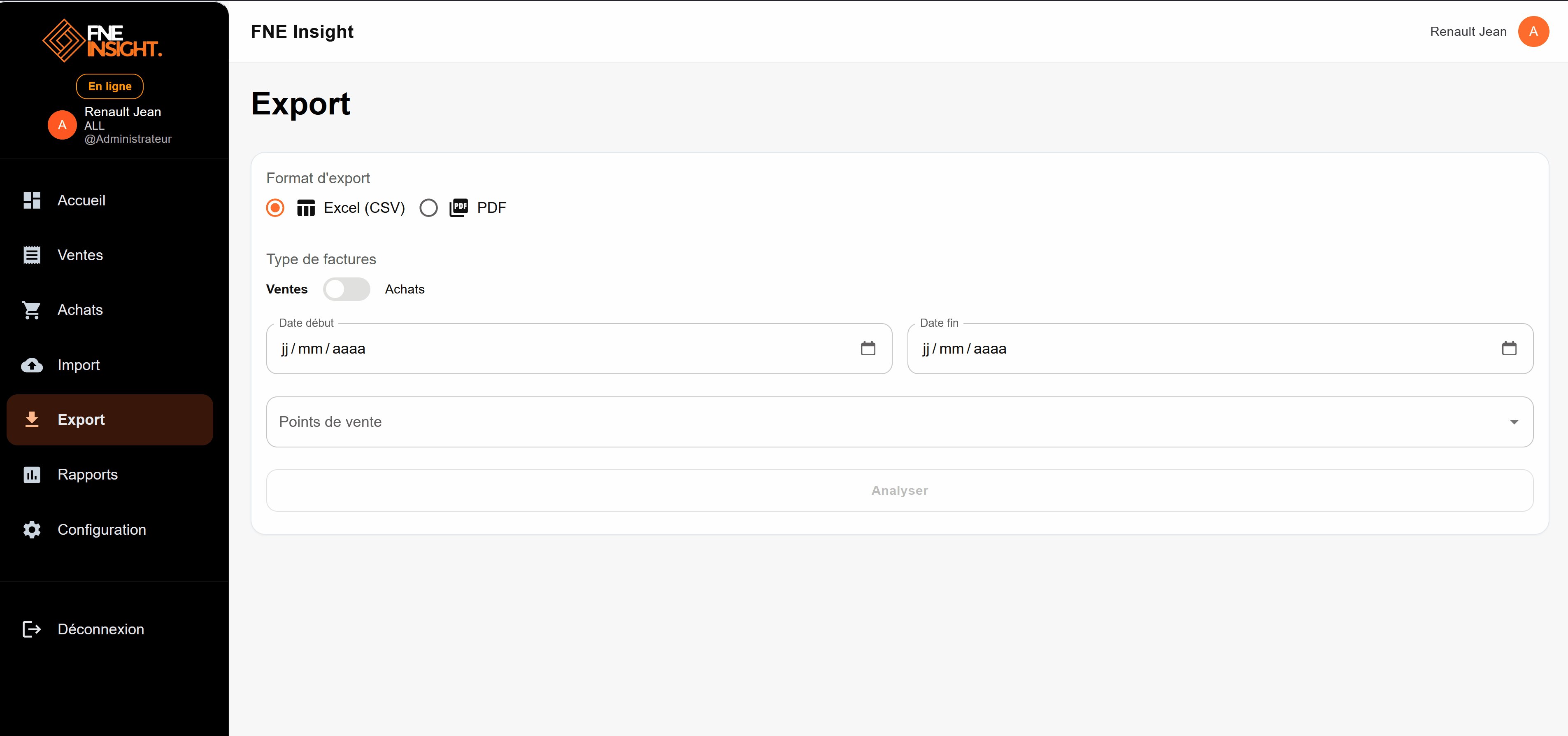 Démo export Excel animée